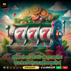 สล็อต ฝาก 5 รับ 50 ช่องทางสมัครสมาชิกเข้าเล่นเกมสล็อตสุดมันส์